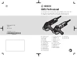 Bosch GWS 11-125 Professional Original Instructions Manual предпросмотр