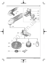 Предварительный просмотр 6 страницы Bosch GWS 12-125 CI Professional Original Instructions Manual