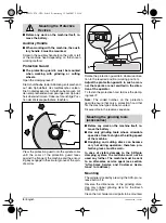 Preview for 8 page of Bosch GWS 14,4 V PROFESSIONAL Operating Instructions Manual