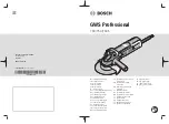 Bosch GWS 700 Original Instructions Manual preview