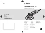 Bosch GWS 9-125 Professional Original Instructions Manual preview