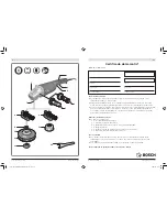 Preview for 2 page of Bosch GWS Professional 12-U Operating Instructions Manual