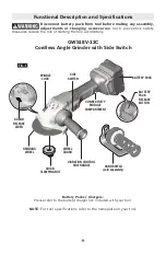 Предварительный просмотр 9 страницы Bosch GWS18V-13C Operating/Safety Instructions Manual