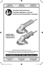 Preview for 1 page of Bosch GWX10-45DE Operating/Safety Instructions Manual