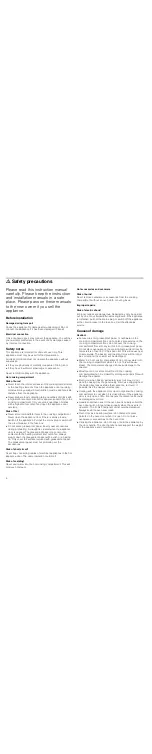 Preview for 4 page of Bosch HBA36B6.0W Instruction Manual