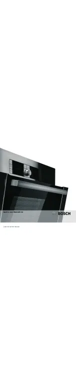 Bosch HBA53B5.0A Instruction Manual preview