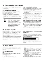 Preview for 16 page of Bosch HBF011BR0K User Manual And Installation Instructions