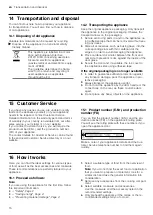 Preview for 16 page of Bosch HBF113BA0T User Manual And Installation Instructions