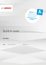 Bosch HBF113BR0A Instruction Manual preview