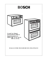 Предварительный просмотр 3 страницы Bosch HBL 44 Series Use And Care Manual