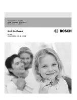 Bosch HBL34 Use And Care Manual preview