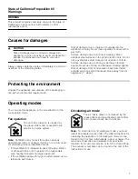 Preview for 7 page of Bosch HCP3.651UC Use And Care Manual