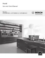 Bosch HCP30E52UC Use And Care Manual preview