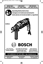 Bosch HD18-2 Operating/Safety Instructions Manual предпросмотр