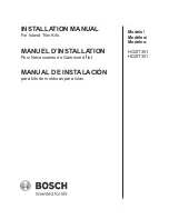 Bosch HDZIT301 Installation Manual preview