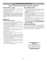 Preview for 7 page of Bosch HES232U Use And Care Manual