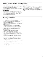 Preview for 9 page of Bosch HEZ9GR41UC Use And Care Manual