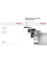 Предварительный просмотр 1 страницы Bosch HGS7282UC - 30" Pro-Style Gas Range Brochure