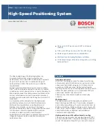 Preview for 1 page of Bosch High-Speed Positioning System Product Information