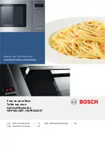 Preview for 1 page of Bosch HKP541120T Instruction Manual