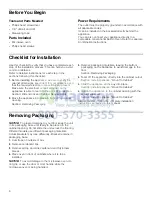 Предварительный просмотр 6 страницы Bosch HMC80151UC Installation Manual
