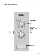 Предварительный просмотр 11 страницы Bosch HMT72G450B Instructions For Use Manual