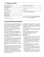 Предварительный просмотр 2 страницы Bosch HMT82M624 Instruction Manual