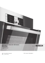 Bosch HMT84G421 Instruction Manual preview
