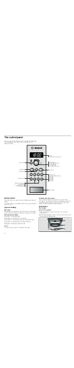 Предварительный просмотр 6 страницы Bosch HMT84G651A Instruction Manual