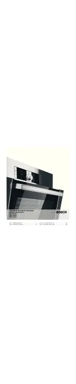 Bosch HMT84M421 Instruction Manual preview