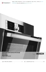 Bosch HMT84M624 Instruction Manual preview