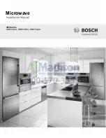 Bosch HMV3022U Installation Manual предпросмотр