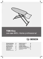 Bosch Home professional sensixx B65L Operating Instructions Manual preview