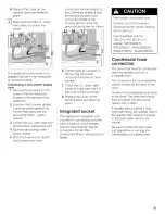 Preview for 9 page of Bosch Household Appliances WTC82100US Operating, Care And Installation Instructions Manual