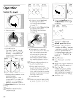 Preview for 16 page of Bosch Household Appliances WTC82100US Operating, Care And Installation Instructions Manual