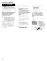 Preview for 20 page of Bosch Household Appliances WTC82100US Operating, Care And Installation Instructions Manual