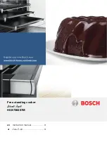 Предварительный просмотр 1 страницы Bosch HSB738357M Instruction Manual