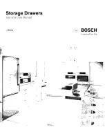 Bosch HSD30 Use And Care Manual preview