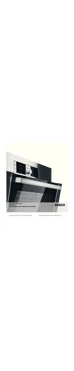 Bosch HSG732155M Instructions For Installation And Use Manual preview