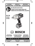 Bosch HTH181 Operating/Safety Instructions Manual preview