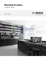 Bosch HWD50 Installation Manual preview