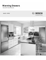 Bosch HWD50 User And Care Manual preview