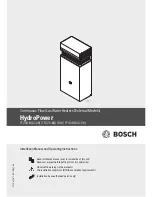 Preview for 1 page of Bosch HydroPower TF250-8G(10H) Installation Manual And Operating Instructions