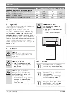 Preview for 8 page of Bosch HydroPower TF250-8G(10H) Installation Manual And Operating Instructions