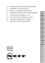 Bosch I92C67N0 Installation Instructions Manual preview