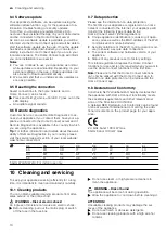 Preview for 10 page of Bosch I95CAQ6.0 User Manual And Installation Instructions