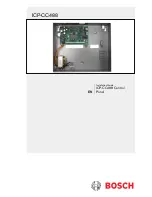 Предварительный просмотр 1 страницы Bosch ICP-CC488 Installation Manual