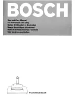 Bosch Incord Electrobrush Use And Care Manual preview