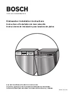 Preview for 1 page of Bosch Integra SHX43C02UC Installation Instructions Manual