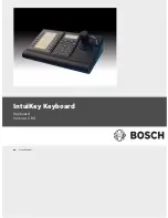 Bosch IntuiKey Series User Manual preview